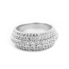 Five Row Round Diamond Band in 925 Silver
Graded Diamond Band for Men & Women
925 Silver Five Row Round Band with Lab-Grown Diamond
Ice Out Five Row Diamond Round Band with Cubic Zirconia
Five Row Round Band