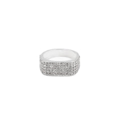 Five Row Rectangle Diamond Half Band in 925 Silver
Rectangle Half Diamond Band for Men & Women
925 Silver Rectangle Band with Lab-Grown Diamond Option
Ice Out Rectangle Half Band with Cubic Zirconia
Five row Rectangle Ring