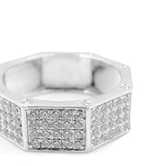 Bold Octagon Diamond Band in sterling silver for hip-hop vibes.
Premium 925 silver Octagon Diamond Band for buy jewelry online.
Diamond-studded Octagon Band perfect for Gen Z.
Hip-hop style Octagon Diamond Band in silver jewelry.