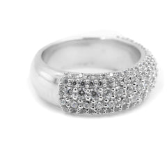 Four Row Diamond Ring