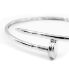 Nailed Silver Bracelet