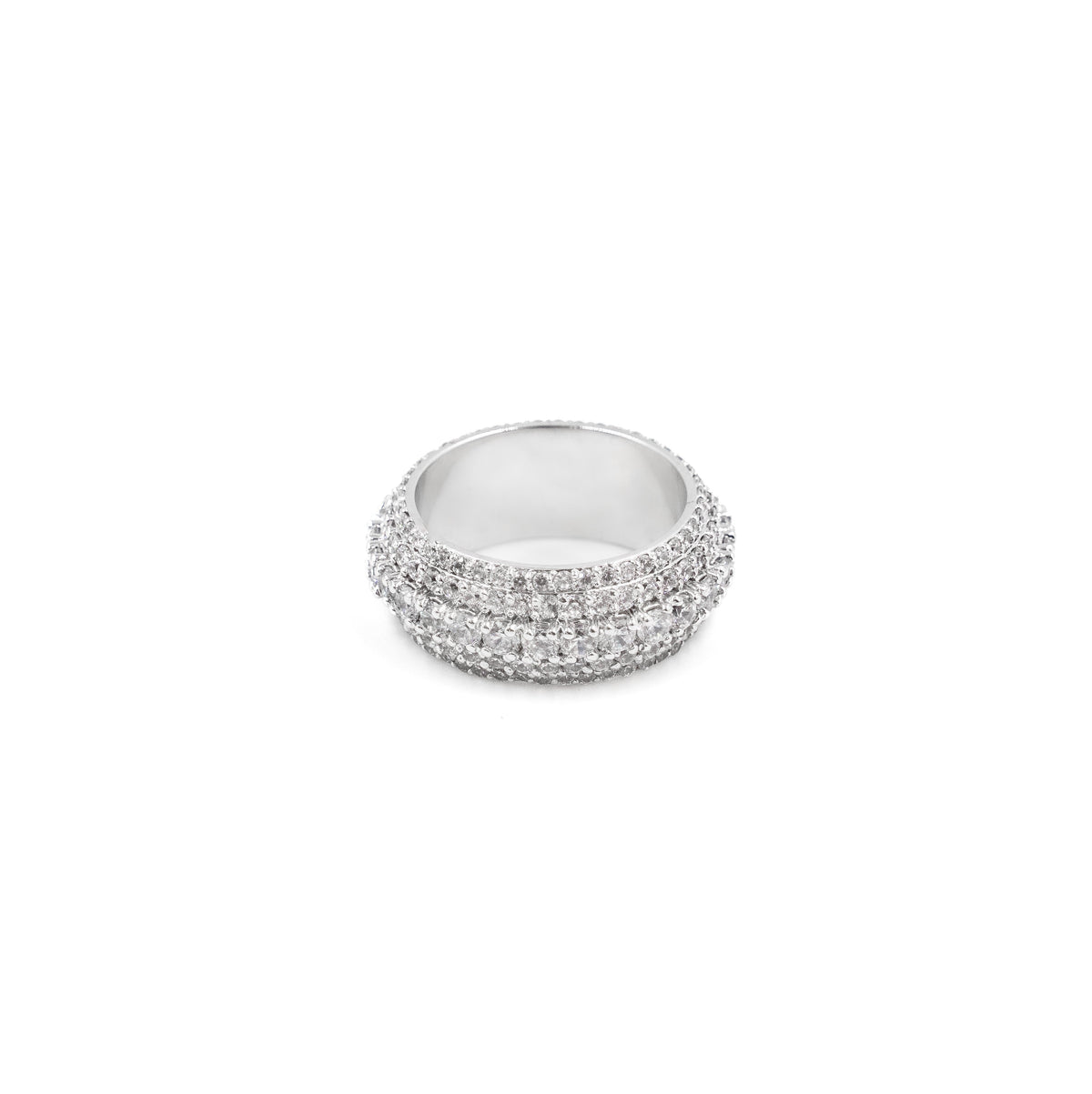 Five Row Round Diamond Band in 925 Silver
Graded Diamond Band for Men & Women
925 Silver Five Row Round Band with Lab-Grown Diamond
Ice Out Five Row Diamond Round Band with Cubic Zirconia
Five Row Round Band