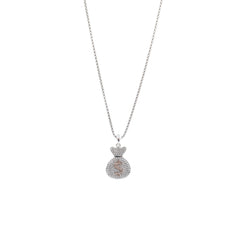 Hip hop-inspired Money Bag Pendant in silver.
Everyday bling: Money Bag Pendant in 925 sterling silver.
Stylish Money Bag Pendant with diamonds for ice jewelry fans.
Premium diamond-studded pendant for buy jewelry online lovers.