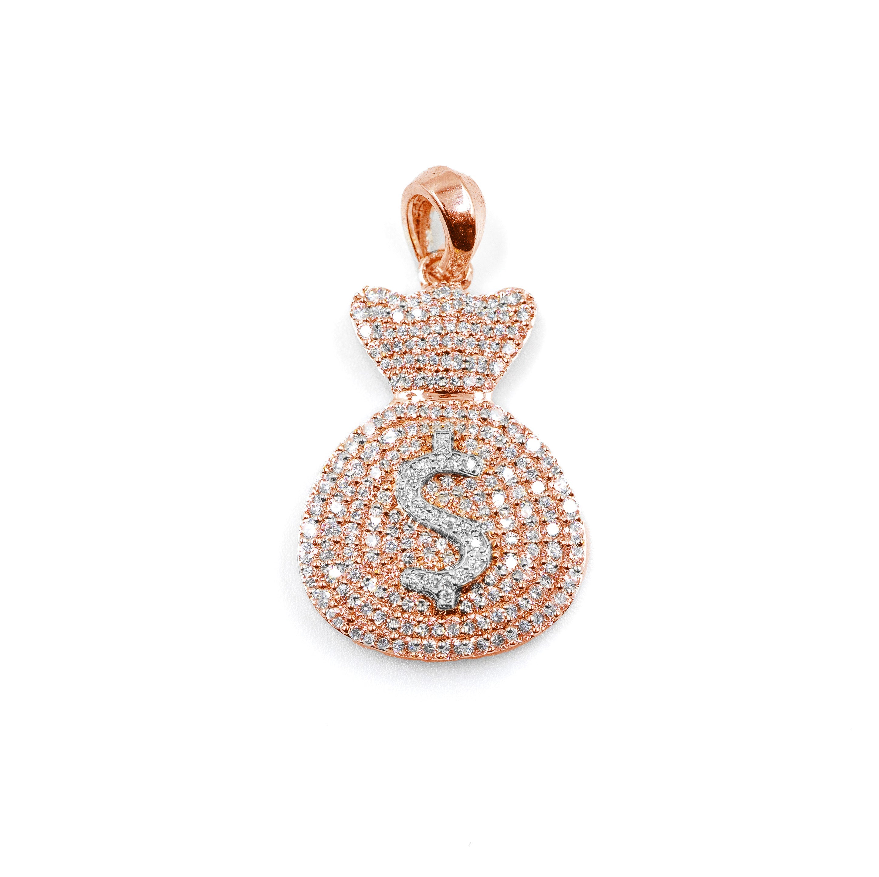 Boss-level Money Bag Pendant with diamonds.
Money Bag Pendant for men’s jewelry collections.
Women’s jewelry Money Bag Pendant with iconic dollar sign.
Sparkling Money Bag Pendant for bold jewelry statements.