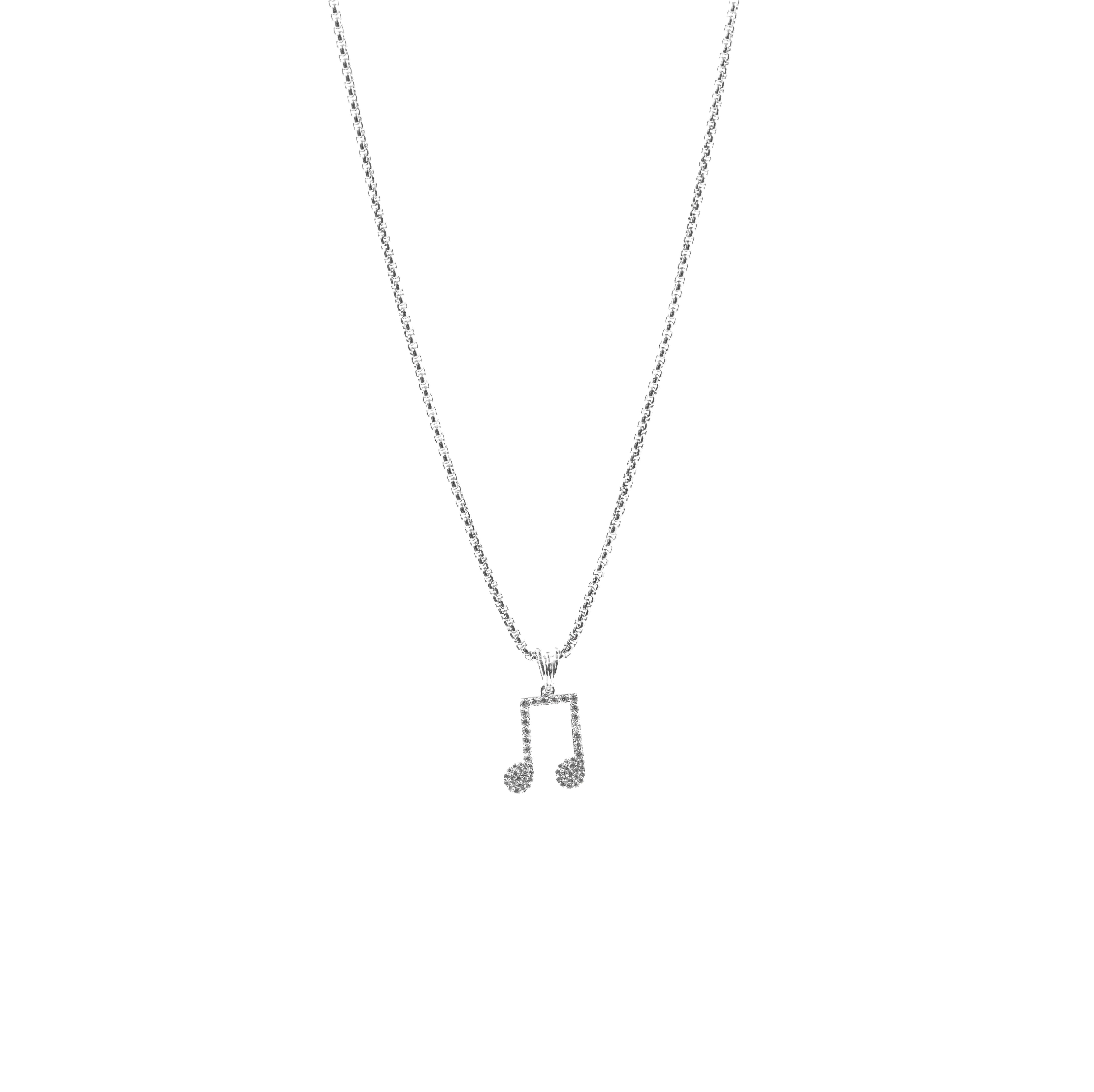 Music-inspired diamond pendant in 925 silver.
Fully studded Musical Note Pendant for buy jewelry online.
Stylish Musical Note Pendant for music lovers.
Gen Z vibes with iced-out Musical Note Pendant.