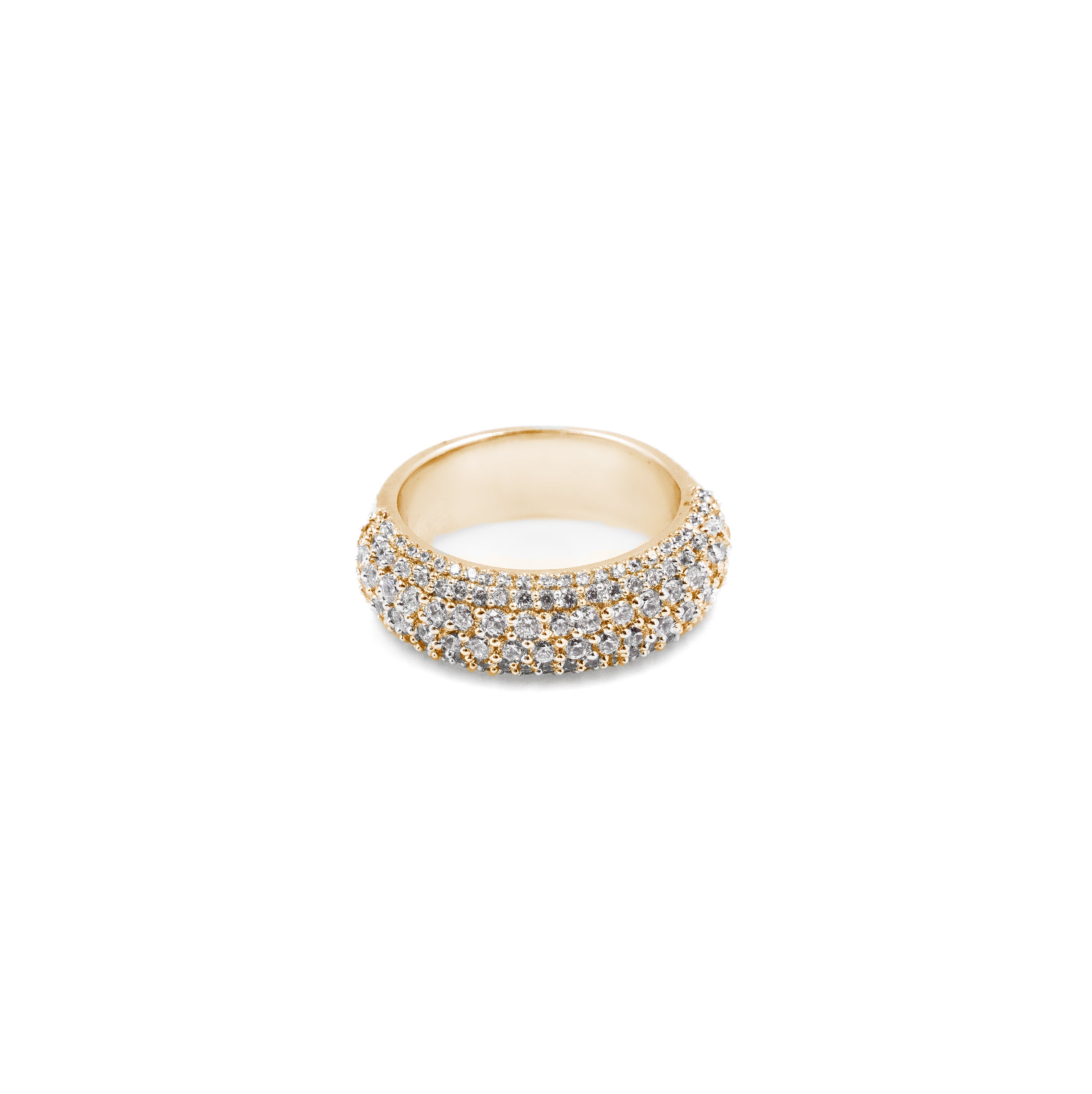 Four Row Diamond Ring
