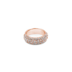 Four Row Diamond Ring
