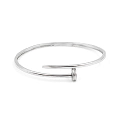 Nailed Silver Bracelet